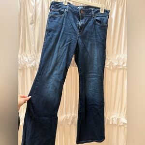 Ariat Flare Denim Jeans in Deep Blue